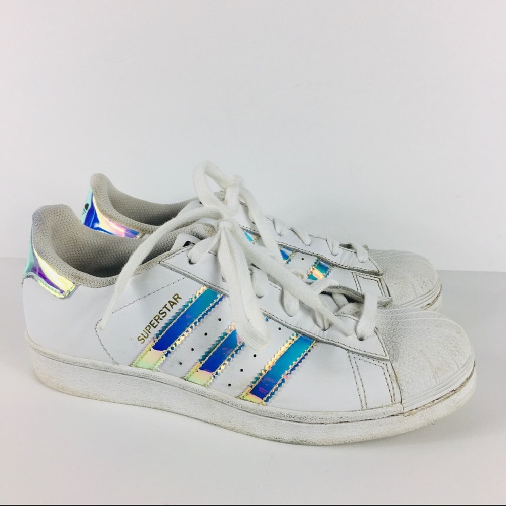 Adidas Superstar white/silver size 5.5